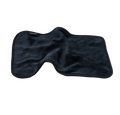 A soft black after-sex towel ready for Post-Intimacy clean-up.