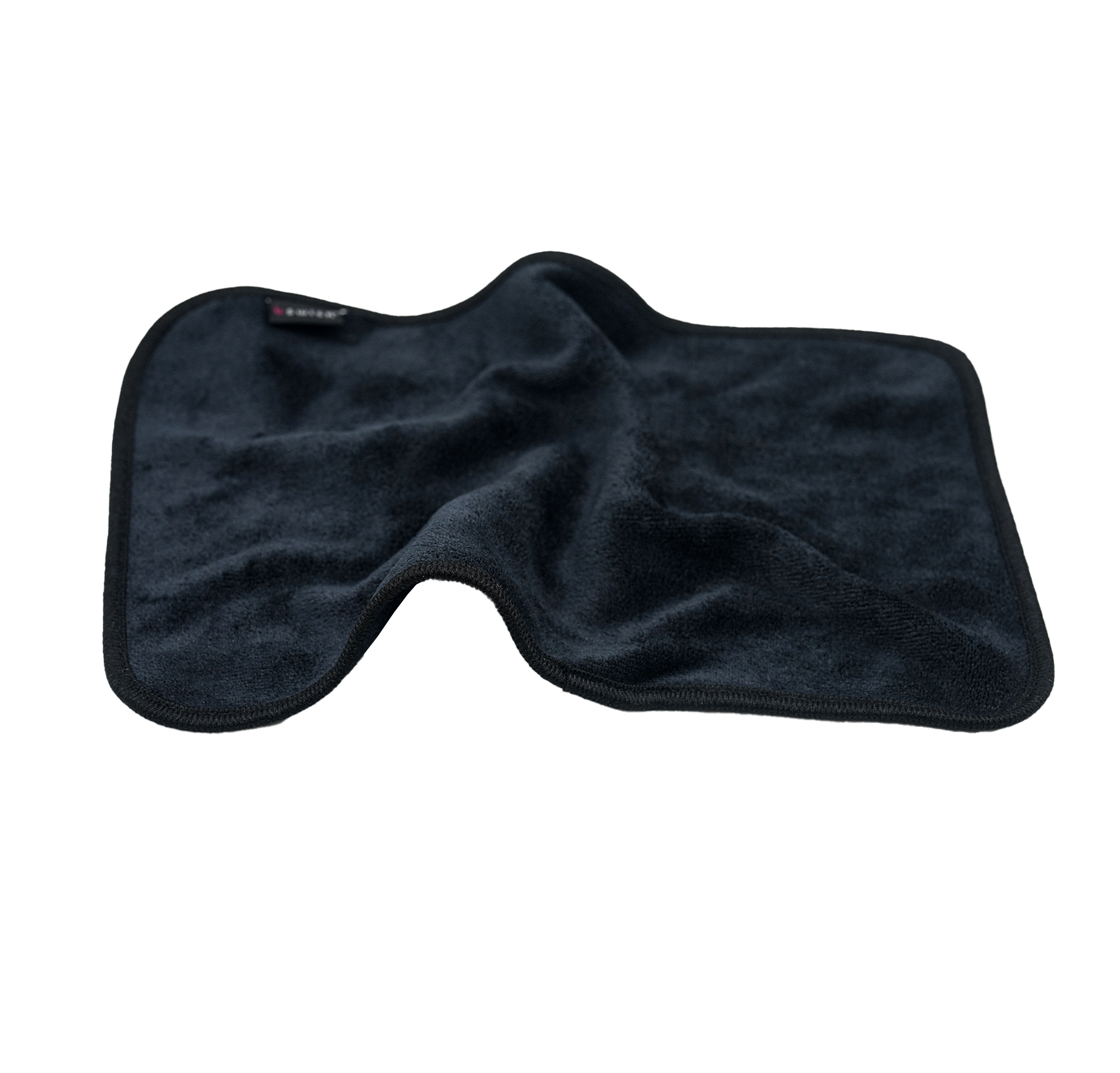 A soft black after-sex towel ready for Post-Intimacy clean-up.